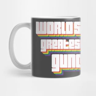 World's Greatest Guncle Rainbow Retro font Mug